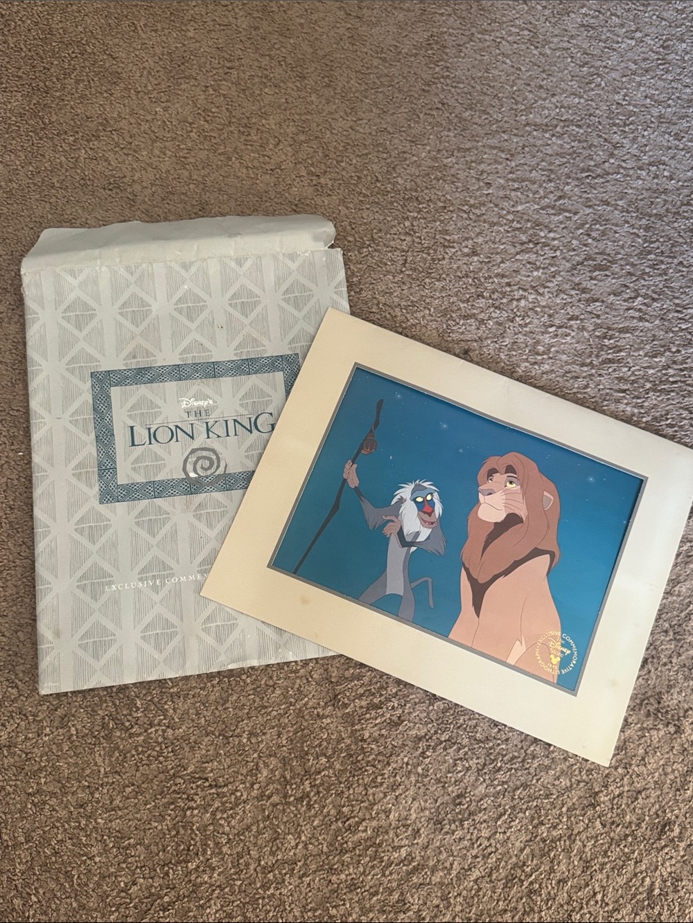 Disney The Lion King Exclusive Commemorative Lithograph 1995